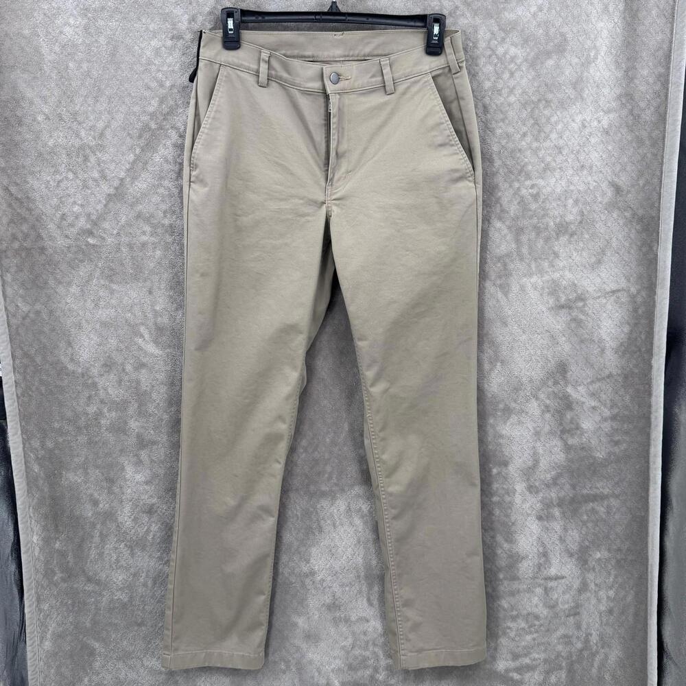 Duluth Trading 40 Grit Chino Pants Mens 34x34 Beige Slim Fit Stretch Casual